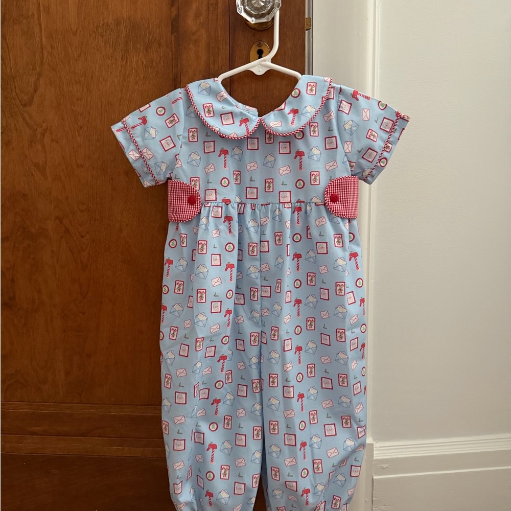 NWT James + Lottie Letters to Santa Romper 18m